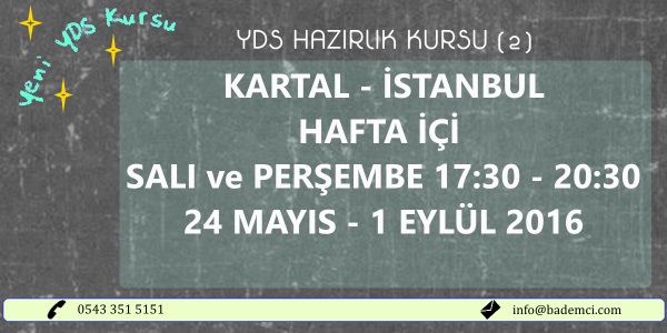 Kartal YDS Kursu